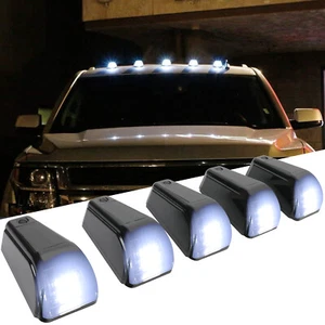 5X For Ford Maverick Truck Solar Powered Wireless Roof 12 LED Cab Lights White - Foto 1 di 8