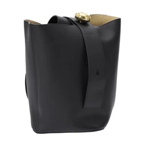 LOEWE Shoulder Bag Women Pebble Bucket Bag Medium Anagram AANBBBWX01 1100 Black - Picture 1 of 11