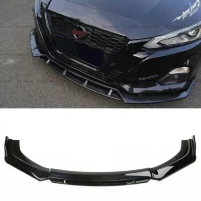 For Nissan Altima Front Bumper Lip Spoiler Splitter Diffuser Gloss Black  - Image 1 of 4