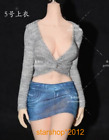 1/6 Gray long sleeves Tops Clothes Fit 12in Female Phicen TBL JO Figure Doll Toy