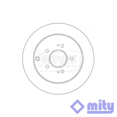 Se adapta a Mitsubishi Grandis 2004-2010 2.0 D 2.4 disco de freno trasero Mity MR955408 Foto 1 de 4
