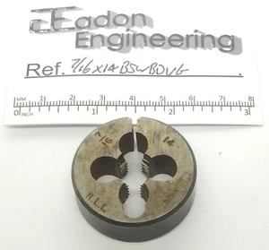 7/16" x 14TPI BSW (British Standard Whitworth) Button Die, HSS. By top brands. - Bild 1 von 41