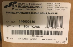 Bel-Art SP Scienceware 150MM BOX of (24) Polypropylene Powder FUNNELS-H1466001 - Picture 1 of 1