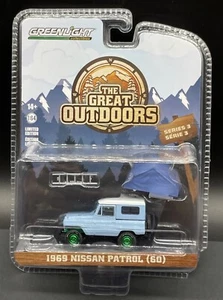 2023 Greenlight CHASE The Great Outdoors Series 3 1968 Nissan Patrol (60)38050-A - Picture 1 of 4