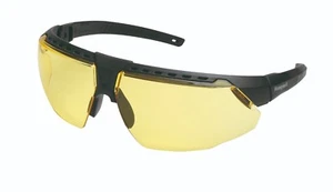 Honeywell AVATAR Safety Glasses Spectacles Eyewear Black Frame & Amber Lens NEW - Picture 1 of 9
