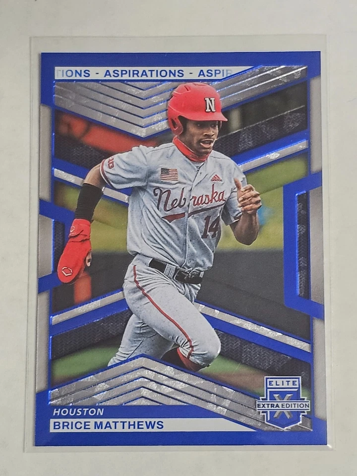 2023 Panini Elite Extra Edition Aspirations Blue /349 Brice Matthews #25 Astros - Image 1 of 2