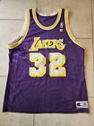 Vtg GRAIL 90s Champion Los Angeles Lakers Magic Johnson 32 Jersey Mens 48 Purple