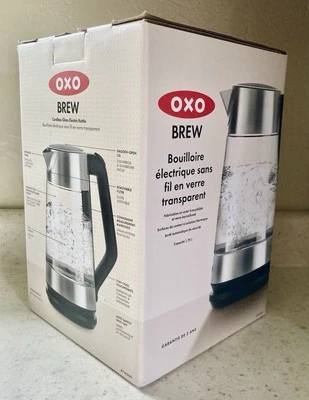Brand New! OXO Brew 1.75 L Cordless Glass Electric Kettle - Image 1 of 4