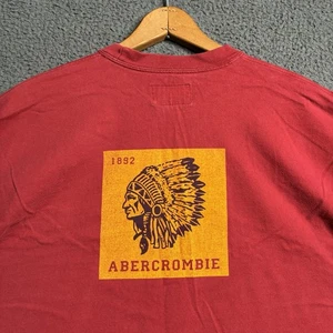 Vintage 90's Abercrombie & Fitch USA Made T-Shirt Men’s Large Distressed Burnout - Picture 1 of 12