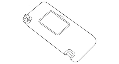 Nissan TITAN XD 2016-2024 genuino - parasol 96401-EZ70B Foto 1 de 2