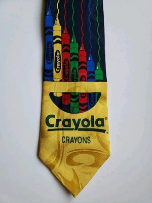 Corbata Crayola Crayons Teacher Oficial TM Rara De Colección Calidad 100% Seda 58-60"  Foto 1 de 4