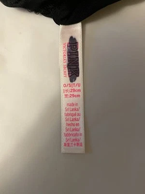 Calentador de cuello de lana negro rosa Victoria's Secret, W49 Foto 1 de 3