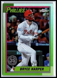 2025 Topps Chrome Bryce Harper 1990 Baseball #90CB-12 Phillies - Bild 1 von 10