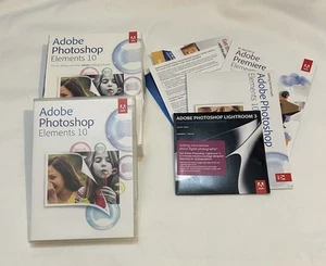 Adobe Photoshop Elements 10 for PC & Mac - Complete Set - Instructions 4 Disc - Picture 1 of 5