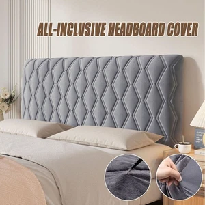 Copritestiera in poliestere grigio copertura completa 40 cm per protezione struttura letto - Foto 1 di 18