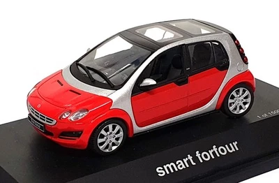 Schuco 1/43 Scale Diecast 04692 - Smart Forfour - Red/Silver - Image 1 of 4
