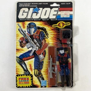 G I Joe Vintage 1985 Viper Cobra Infantry Battle Ribbon Hasbro Sealed Box Damage - Bild 1 von 15