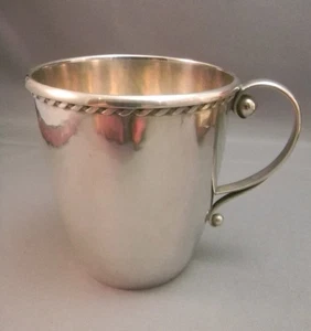 Vintage Hand Wrought ? Sterling Silver Cup Georg Jensen Denmark  Not monogramed - Picture 1 of 7