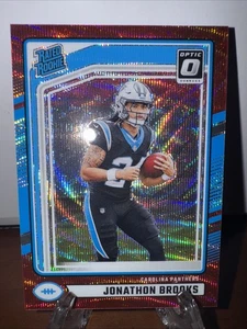 2024 Panini Donruss - Rated Rookie Jonathon Brooks #354 Optic Preview Red... - Picture 1 of 2