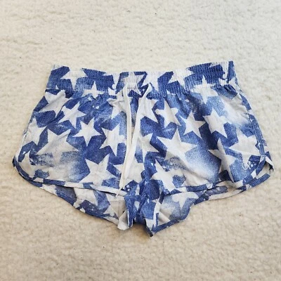 Pantalones Cortos Jogger OP Ocean Pacific L 11-13 Azul Blanco Estrellas 4 de Julio Verano Natación Foto 1 de 4