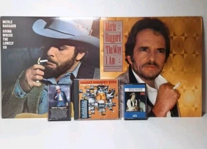 Merle Haggard ‎lot The Way I Am Vinyl LP 2 Cassettes 1 Cd Fast Combined Shipping - Picture 1 of 5