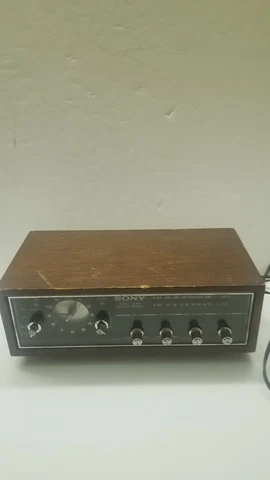 Sony 8FC-55W Am-Fm Solid State Clock Radio Vintage Japan Tested Works! Cover