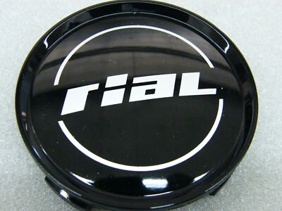 Original RIAL M10 Nabenkappe 71 75 mm schwarz N 12 Nabendeckel Felgenkappe N12 - Bild 1 von 3