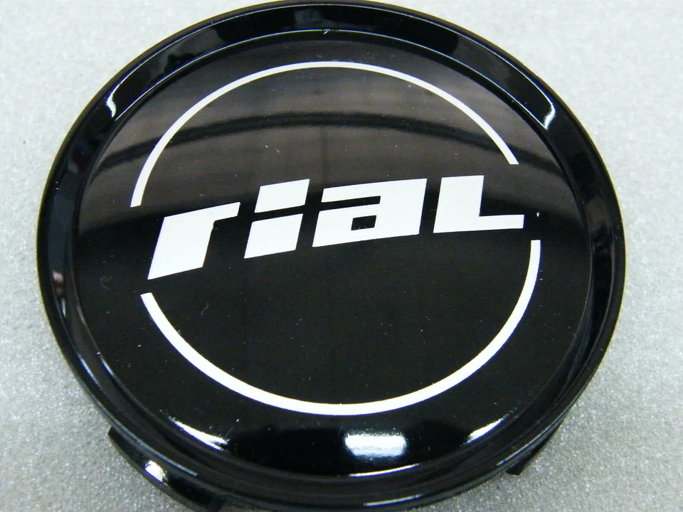 Original RIAL M10 Nabenkappe 71 75 mm schwarz N 12 Nabendeckel Felgenkappe N12 - Bild 1 von 3