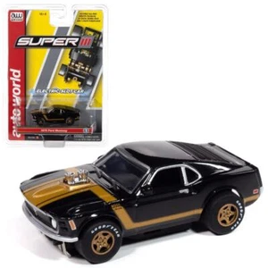 Auto World SC413-1BLK Super III 1970 Ford Mustang (Black) HO Scale Slot Car - Picture 1 of 6