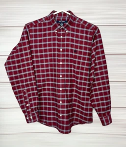 Boy’s Brooks Brothers Button Down Shirt Fleece Plaid Cotton Long Sleeve L NWOT - Picture 1 of 13