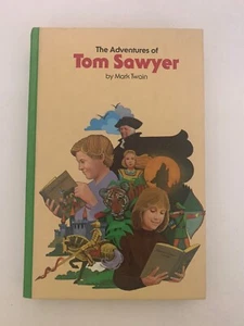 Adventures of Tom Sawyer Hardcover Book Mark Twain Children Classic Library 1979 - Imagen 1 de 5
