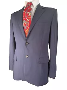PRADA MILANO, DARK BLUE WOOL BLAZER, SIZE 42L - Picture 1 of 20