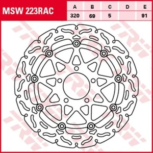 ZF DISQUE DE FREIN AVANT SUZUKI GSX-R 600 '97-'03, GSX-R 750 '96- - Photo 1/1