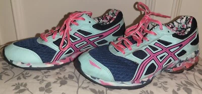 Zapatillas Asics Gel Frantic 7 Talla 6 Azul Rosa Floral Foto 1 de 4