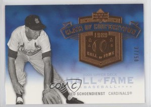 2005 Upper Deck Hall of Fame Class Cooperstown /50 Red Schoendienst #CC-RS1 HOF