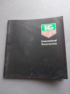 TAG HEUER BLANK Guarantee GARANTIE WARRANTY Certificato Garanzia "Not Used" - Bild 1 von 4