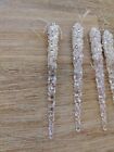 House Of Fraser Icicle Christmas Hanging Decorations Transparent Glitter