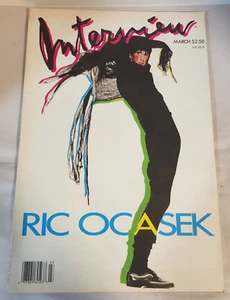 Andy Warhol's Interview Magazine March 1987 Ric Ocasek Cover - Imagen 1 de 7