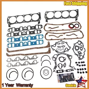Full Engine Gasket Set For Ford Bronco E-100 F-100 150 260 289 4.3L 4.7L 5L V8 - Picture 1 of 4
