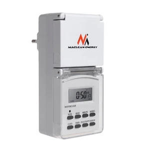 Digitale Zeitschaltuhr Wochen Outdoor Timer Außen Zeitschaltuhr IP44 Maclean - Bild 1 von 5