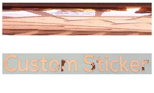 200mm x1 Rose Gold Chrome Custom Name Text Slogan Wall Car Sticker Decal ref:73 - Picture 1 of 5