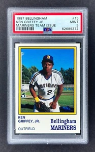 1987 Bellingham Mariners #15 Ken Griffey Jr RC PSA 9 MINT ROOKIE! NEUE PLATTE! - Bild 1 von 2