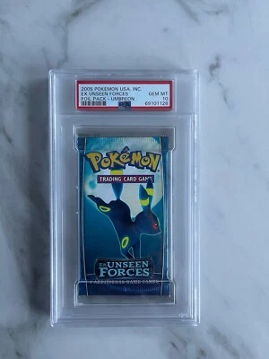 PSA 10 2005 POKEMON USA, INC. EX UNSEEN FORCES FOIL PACK - UMBREON POP 1 OF 5 - Image 1 of 2