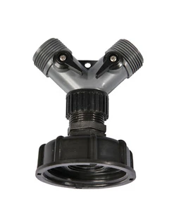 IBC Verteilerstück 2x 3/4" Aussengewinde m. Absperrung Verteiler Reduzierung - Bild 1 von 1