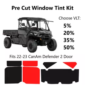 2022-23 Can-Am Defender 2 Door Pre Cut Window Tint Kit - Picture 1 of 2