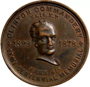 Medalla de Comandancia Clinton 1828-1878 (02594) - Imagen 1 de 3