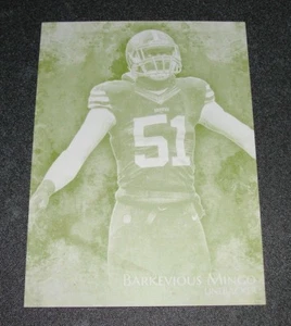 2014 Topps Inception BARKEVIOUS MINGO #39 Printing Plate #1/1 BROWNS - Seahawks - Picture 1 of 2