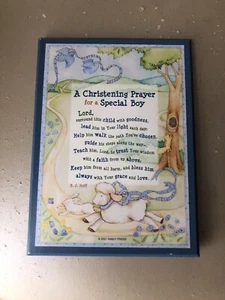 Abbey Press Christening Prayer for Boy Plaque Picture 2001 - Picture 1 of 3