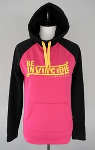 NIKE Livestrong Be Invincible Therma Fit Pink Black Hoodie Sweatshirt Size Small - Picture 1 of 6