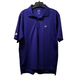 Adidas Climalite Performance Poloshirt Herren Medium Lila Golf Initialen "JT" - Bild 1 von 5